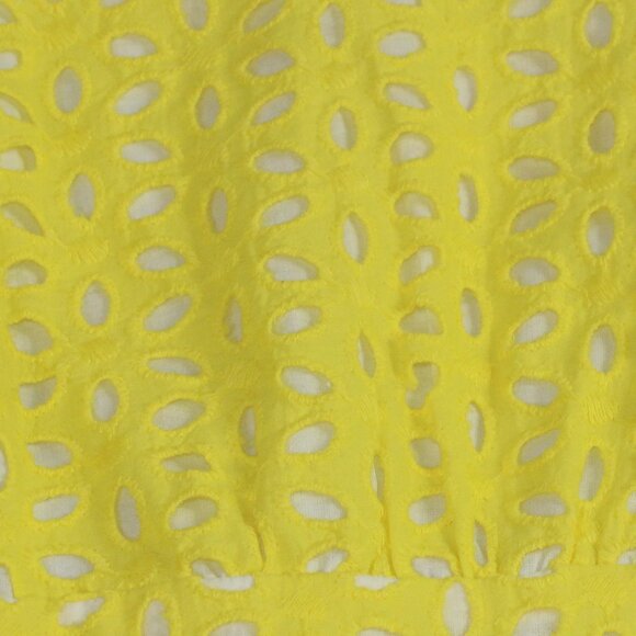 Lilly Pulitzer Blossom Yellow White Eyelet Sweetheart Fit Sun Dress, Size 4 - Picture 7 of 8
